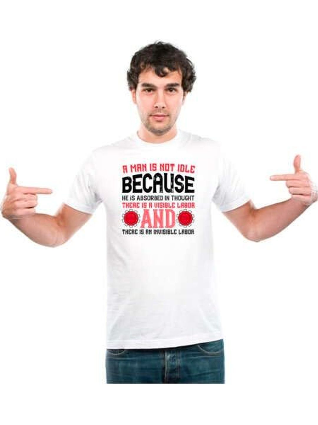 UDNAG Unisex Typography Printed T-shirt
