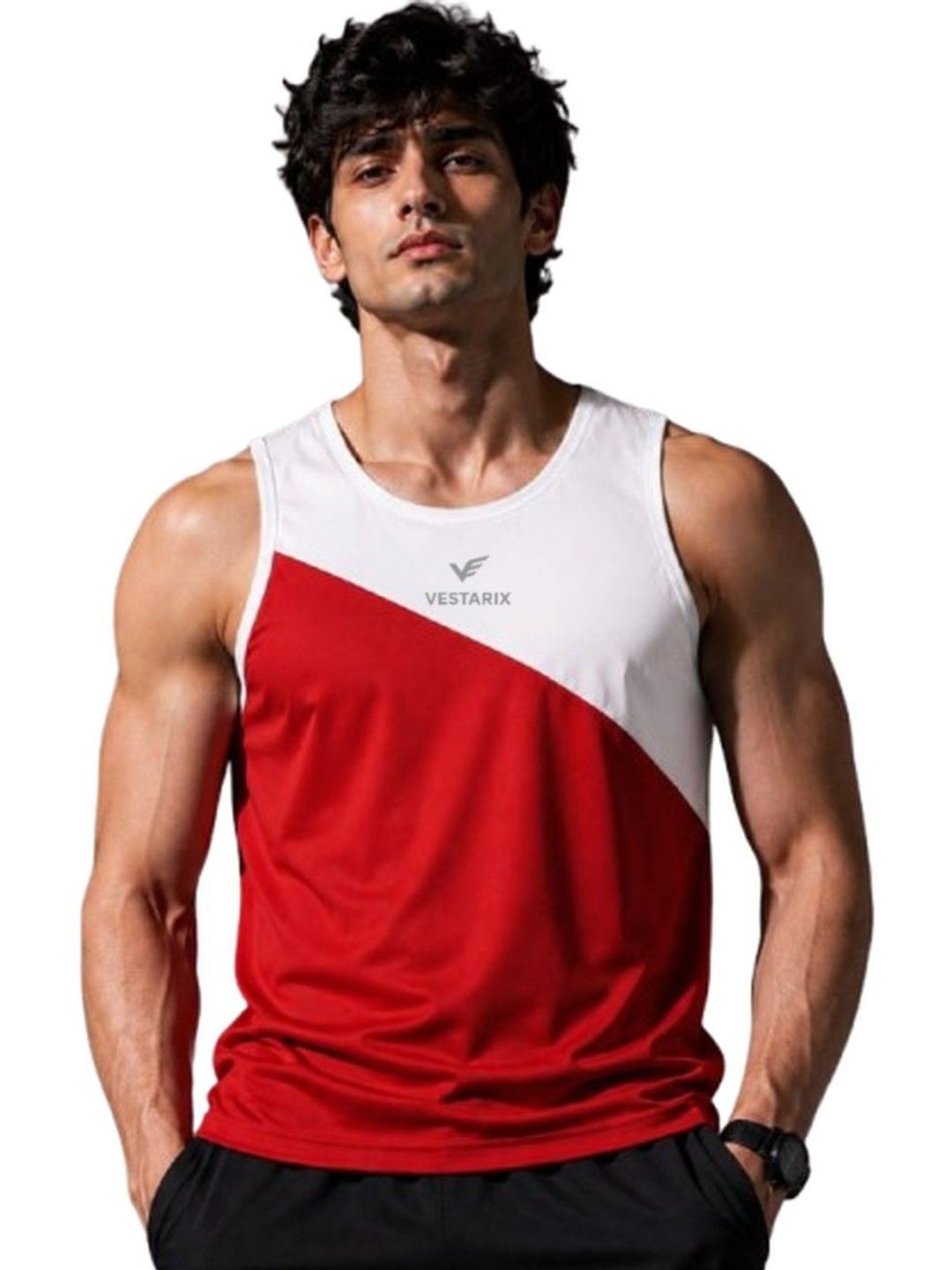 vestarix Colourblocked Gym Vest