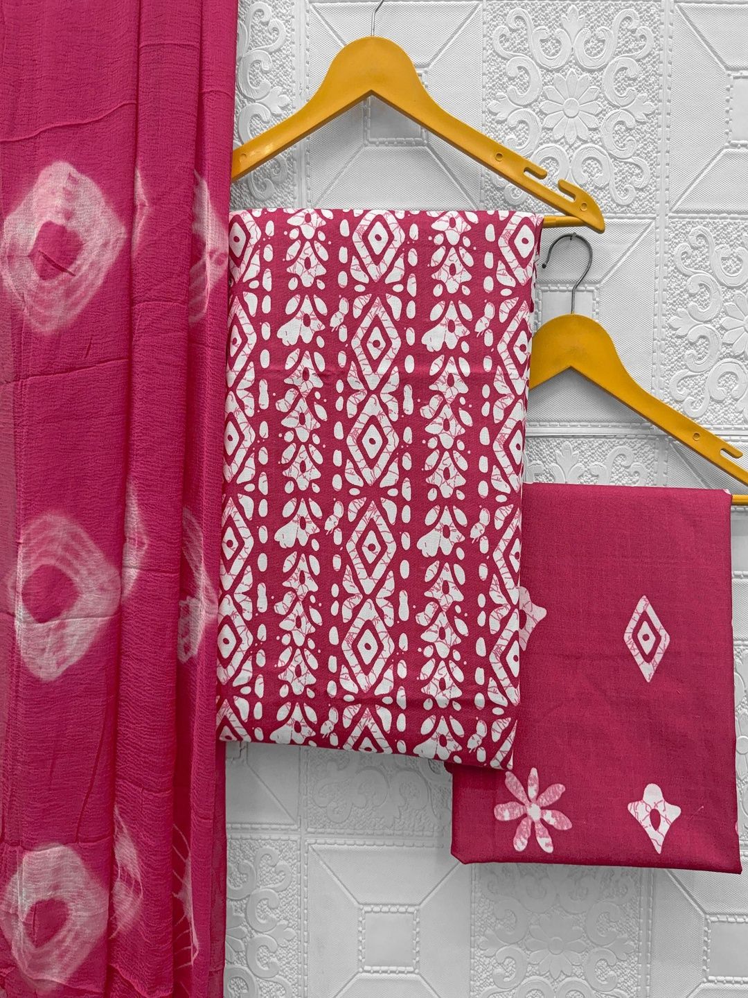 Mitera Printed Pure Cotton Unstitched Dress Material