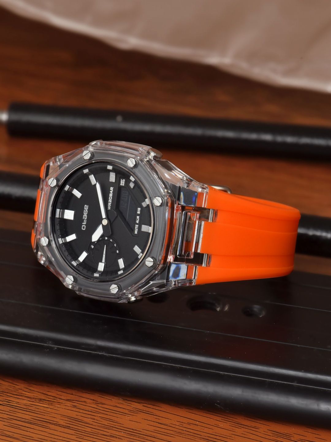 Otage Otage Men Dial & Straps Analogue and Digital Multi Function Watch Otg-KEY-Orange