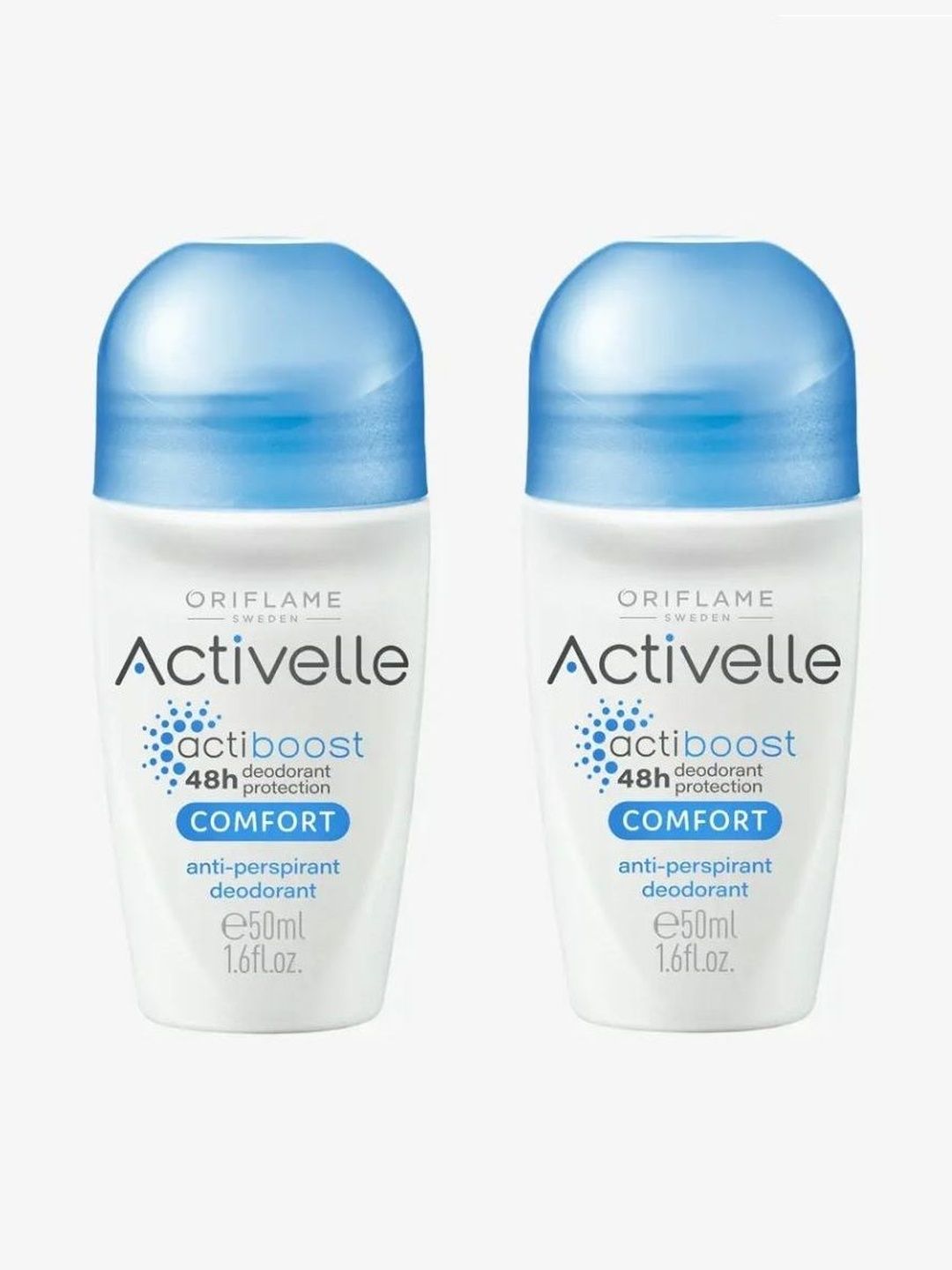Oriflame Sweden Set Of 2 Activelle Comfort Anti-Perspirant Deodorant- 50ml Each