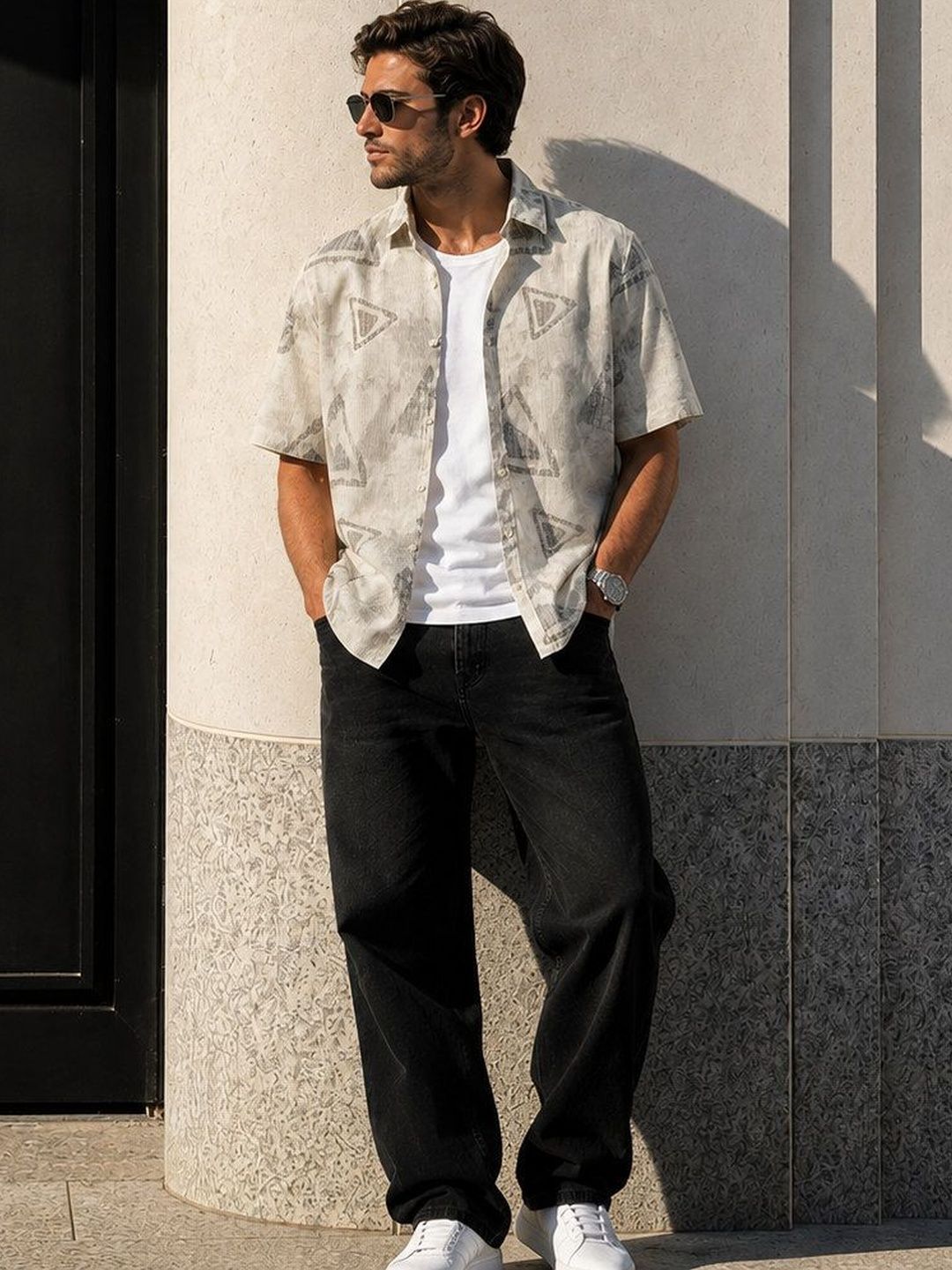 XKIND Men Standard Printed Casual Shirt