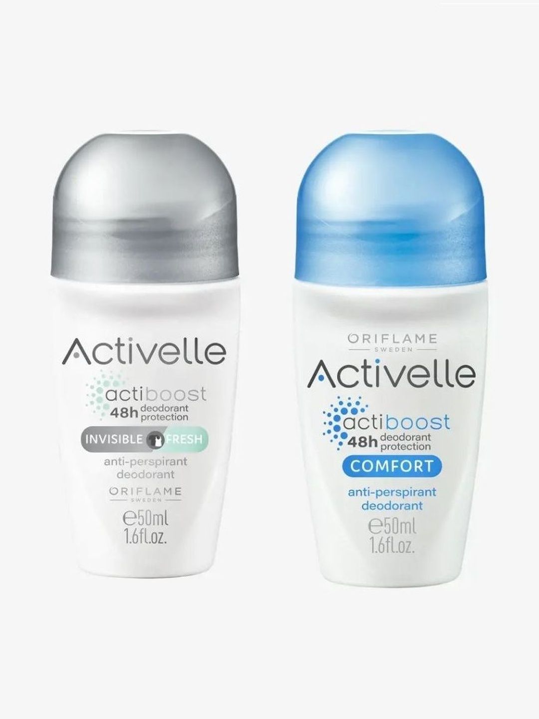 Oriflame Sweden Set Of 2 Activelle Anti-Perspirant Deodorant 50ml Each