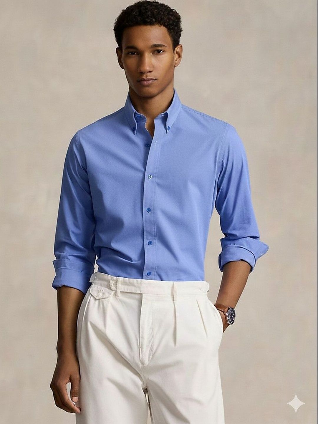 Hetiers Men Slim Fit Casual Shirt