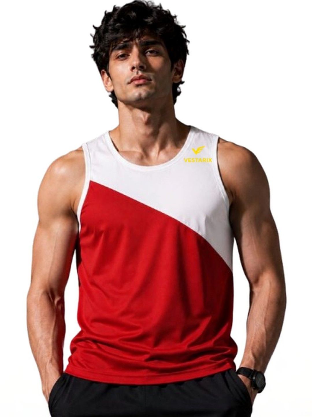 VTSPORTS Colourblocked Gym Vest