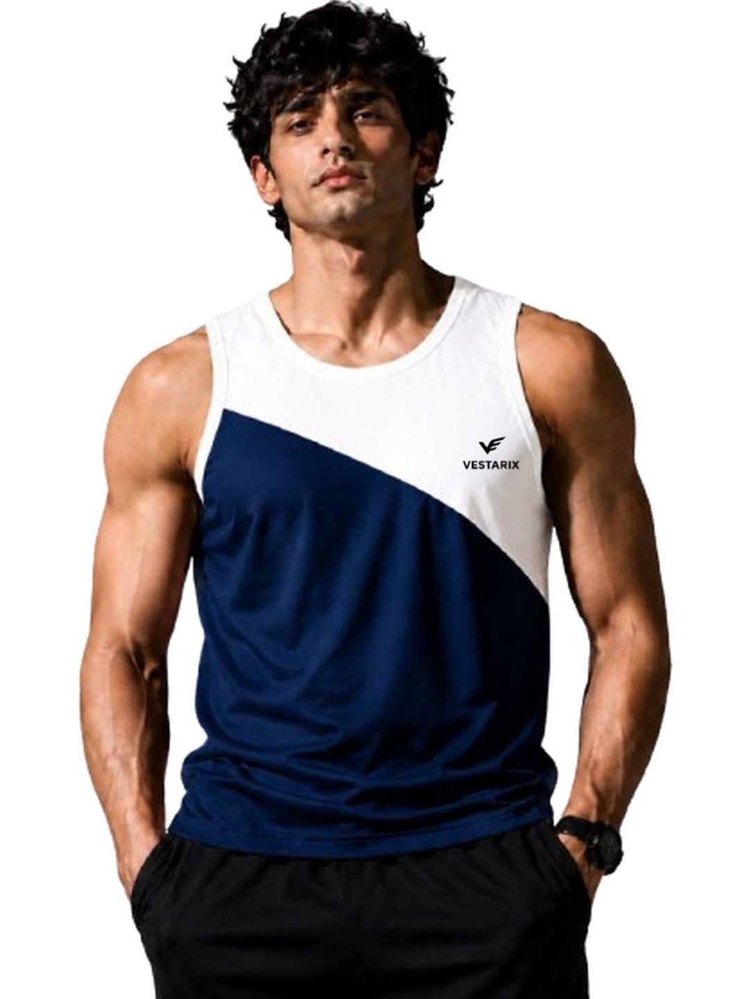 VTSPORTS Colourblocked Gym Vest