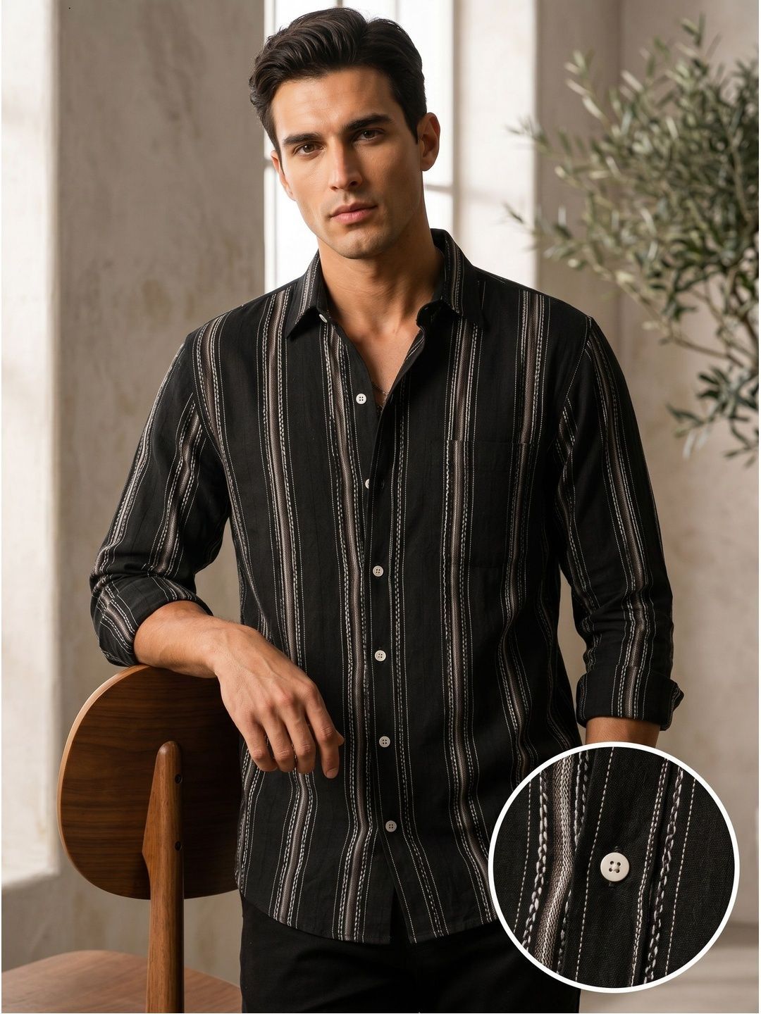 Roadster Men Striped Casual Shirt