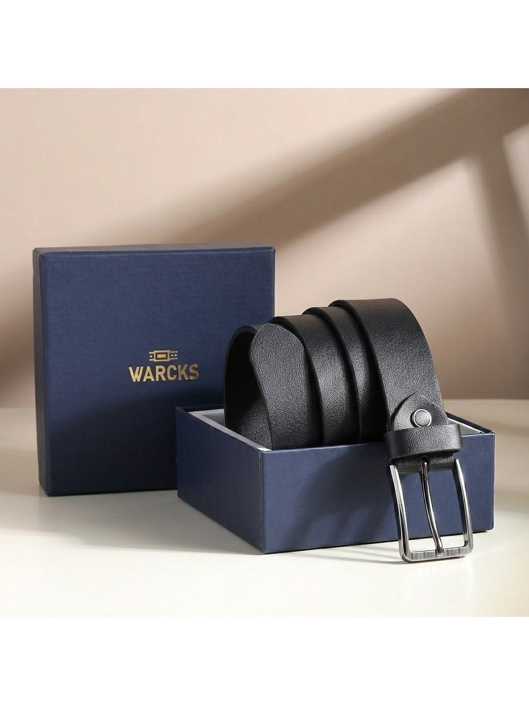 warcks Men Leather Belt