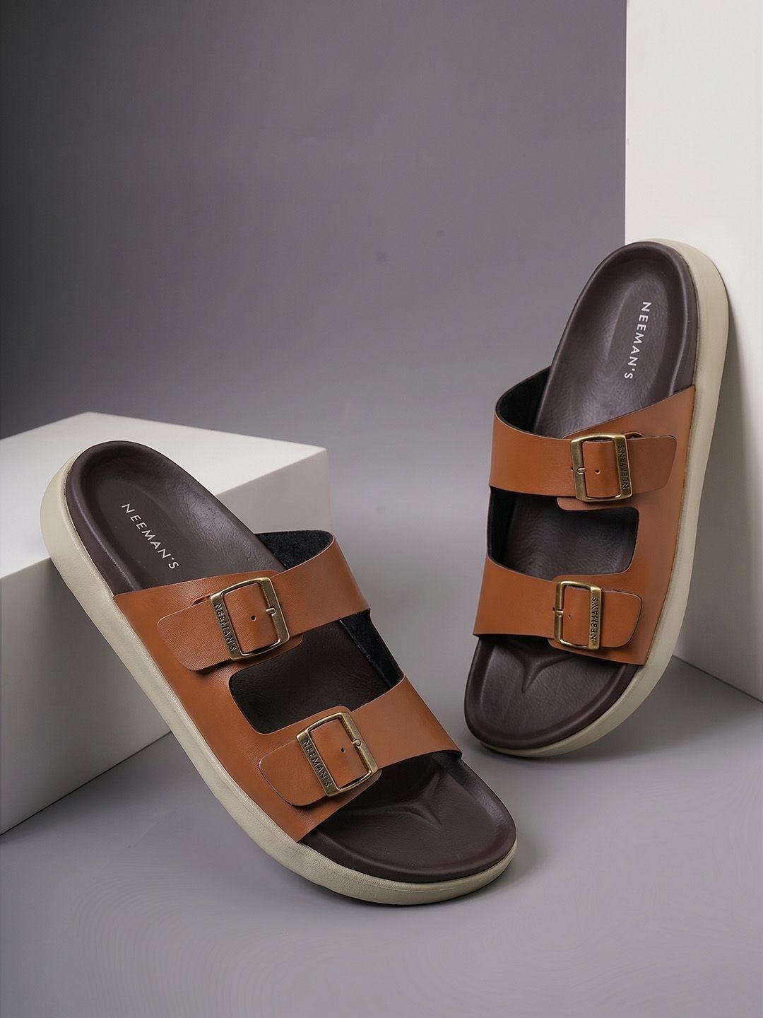 Men Leather Fashion Sandals NEEMANS Purewhoosh Flow Sandals For Men