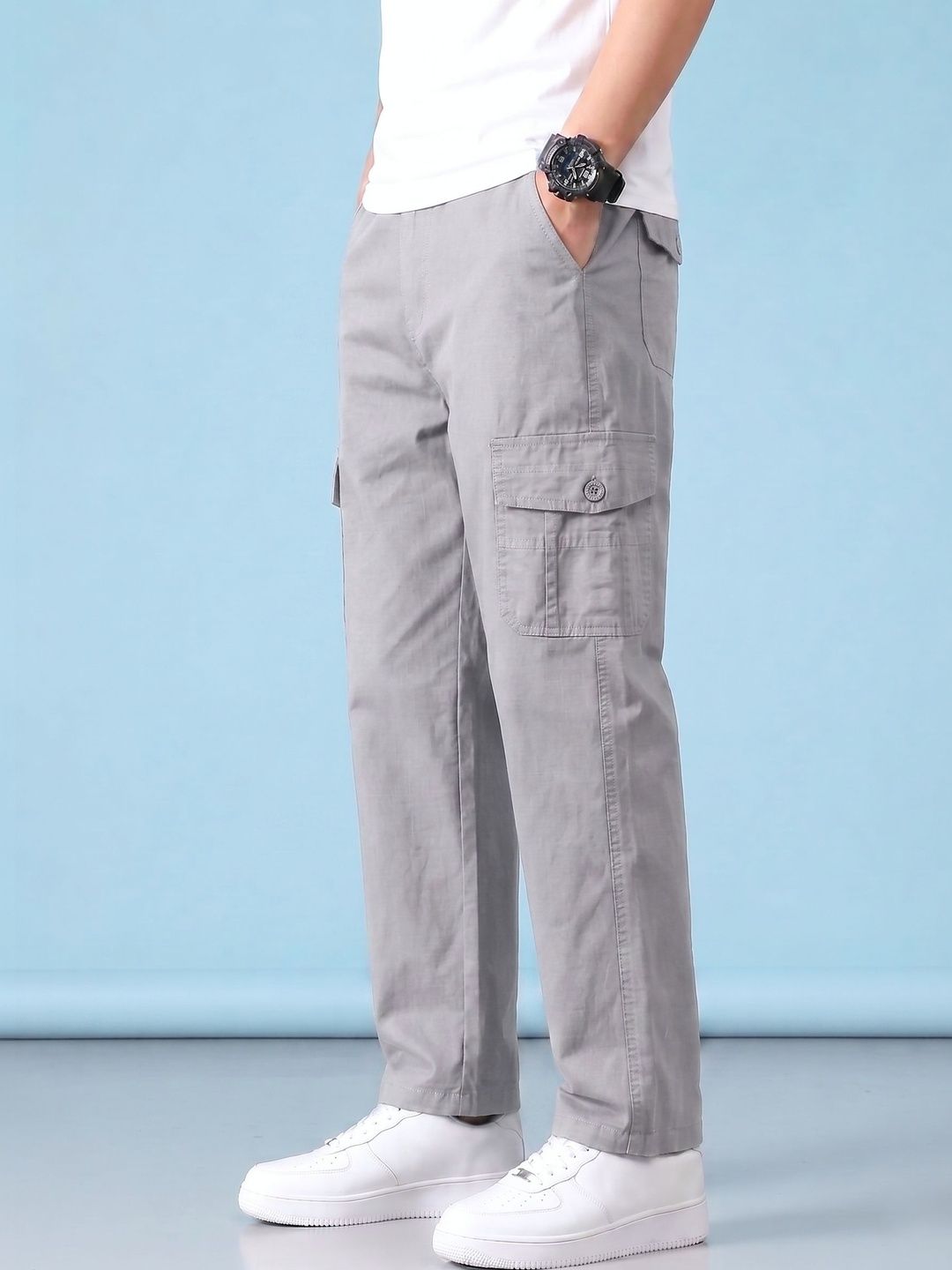 GREENFLAIR Men Relaxed Trousers