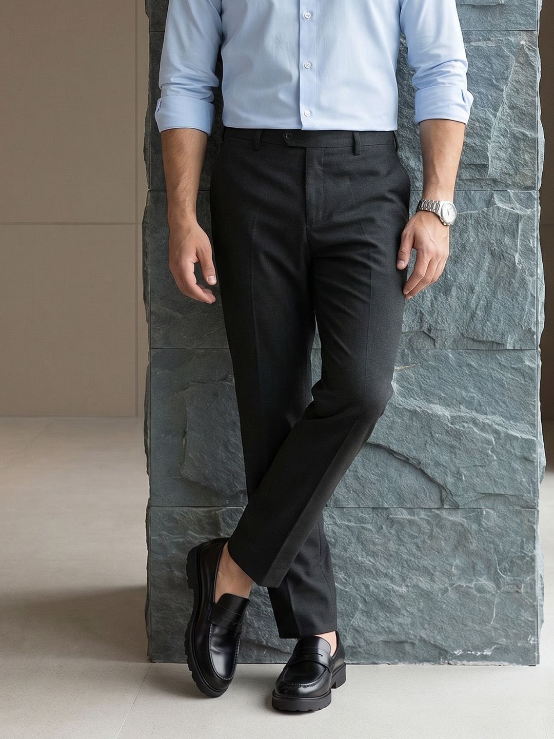 INVICTUS Men Slim Fit Formal Trousers