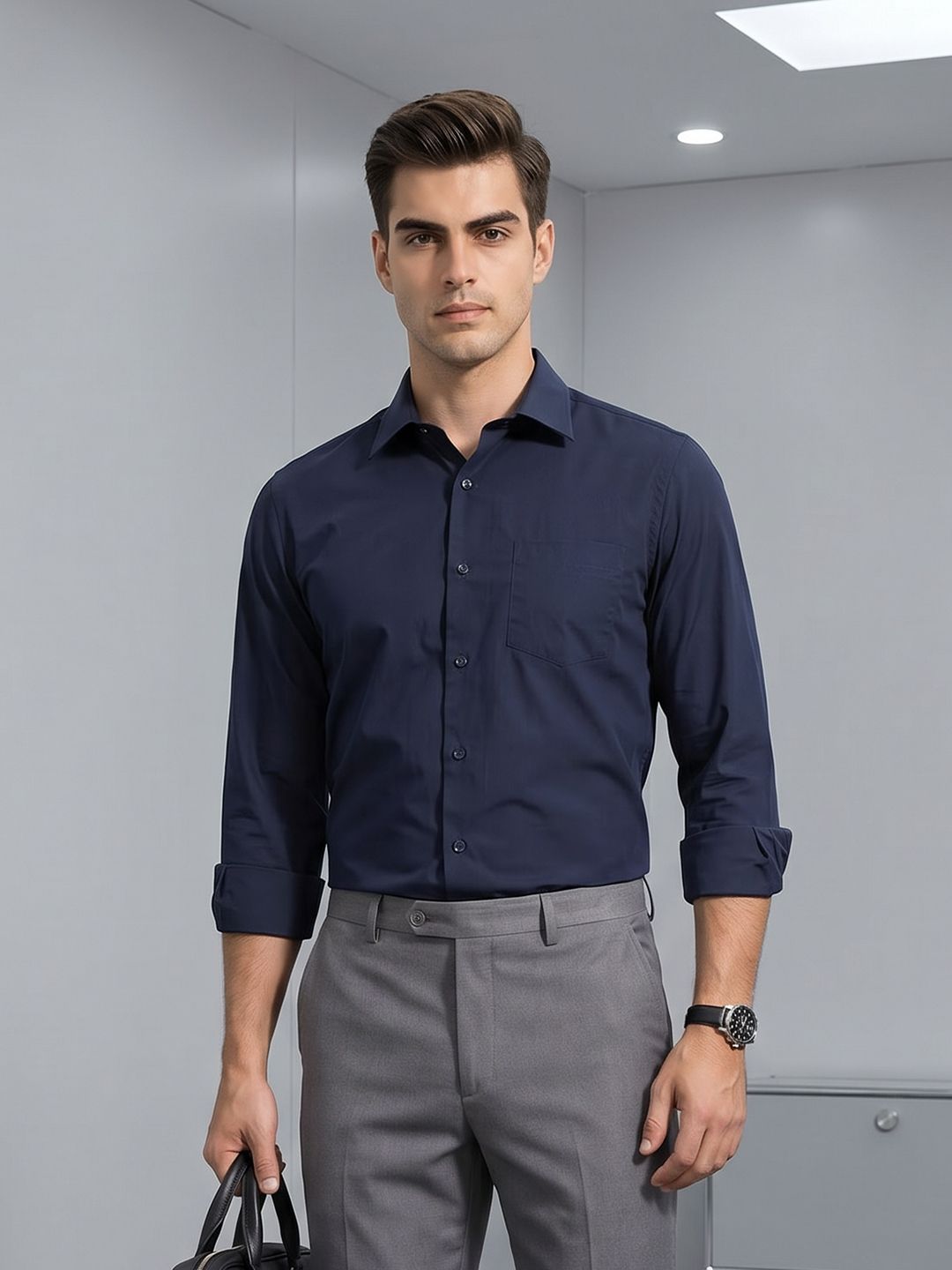 INVICTUS Slim Fit Pure Cotton Formal Shirt