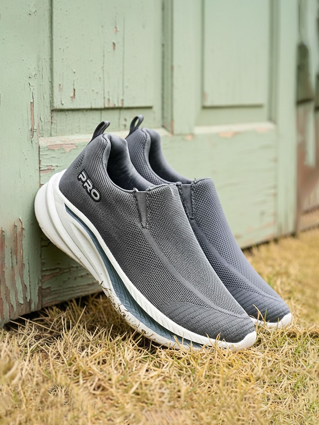 Khadims Men Textile Running Non-Marking Shoes