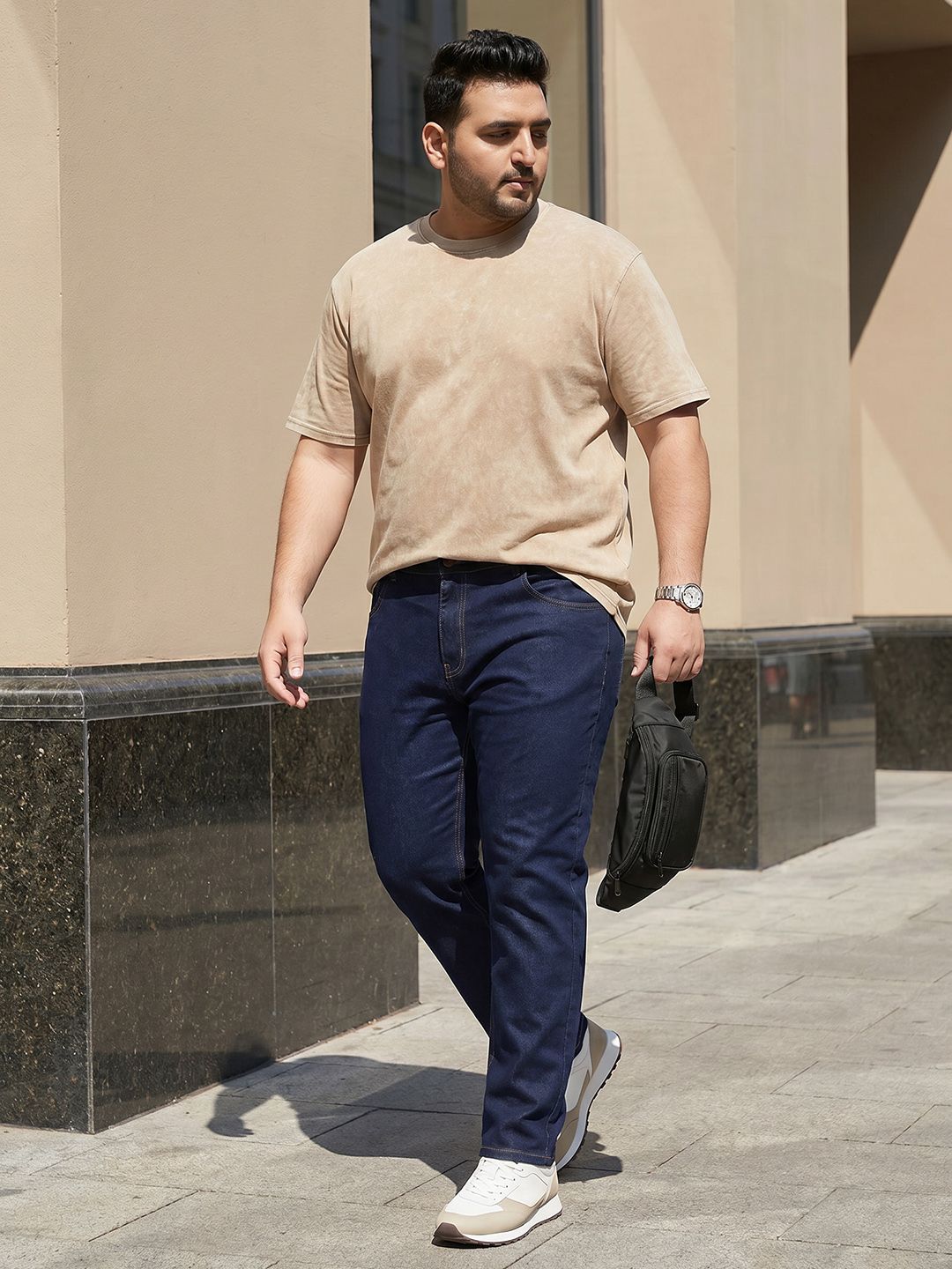Sztori Men Plus Size Regular Fit Stretchable Jeans