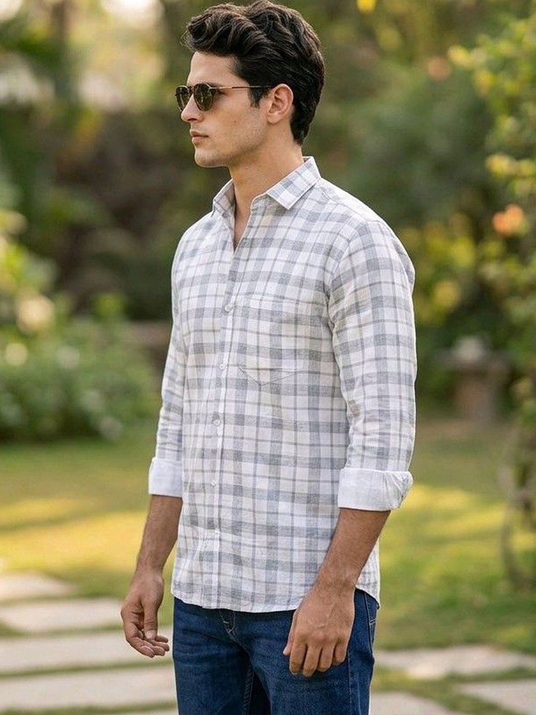 Roadster Men Standard Checked Casual Shirt