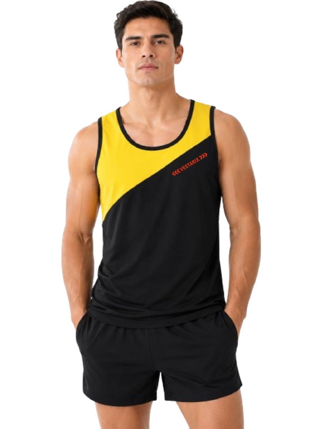 VTSPORTS Colourblocked Gym Vest