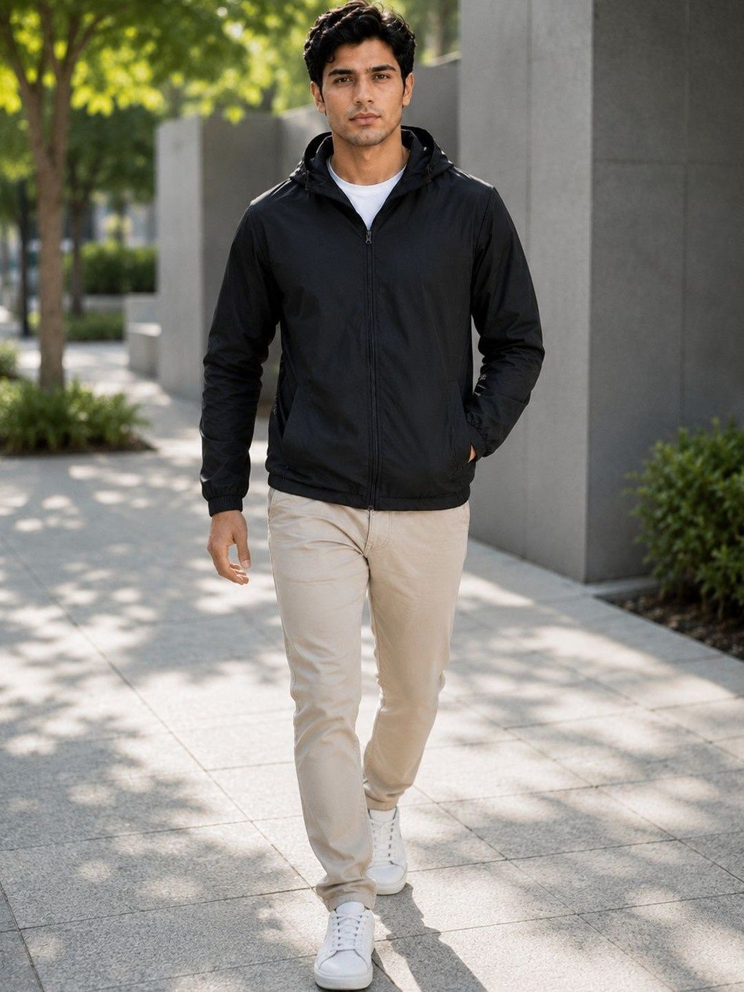 JKT Men Lightweight Training or Gym Woven Jacket