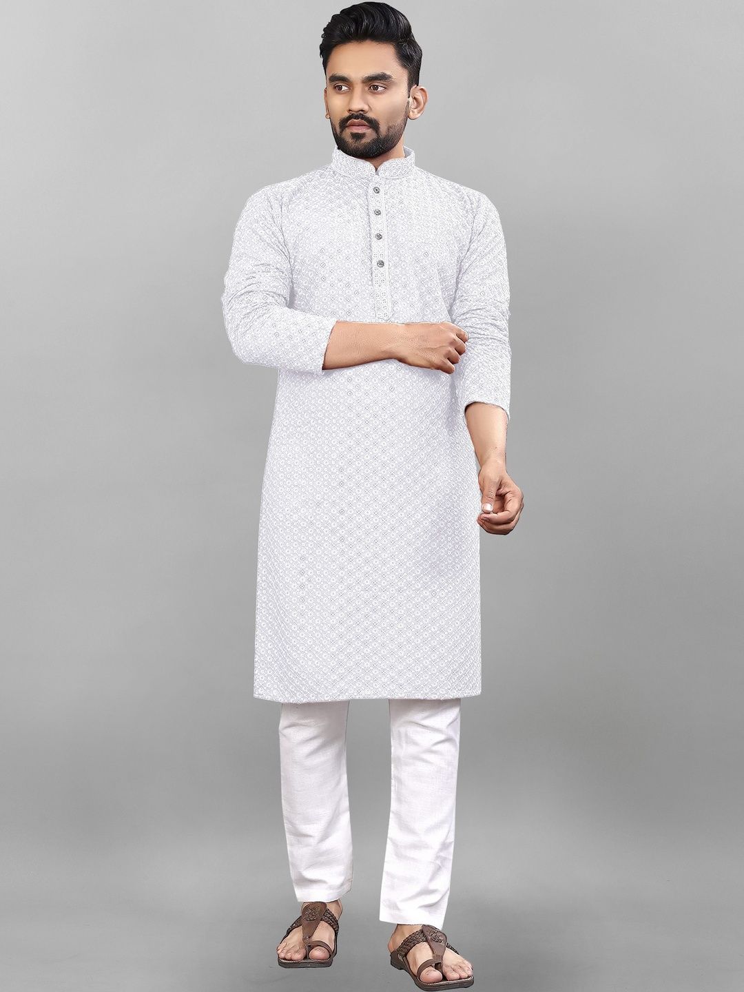zommy Men Handloom Kurta
