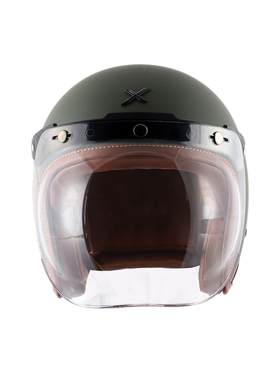 Axor Jet Carbon Small Checks helmet with Bubble Visor -XL