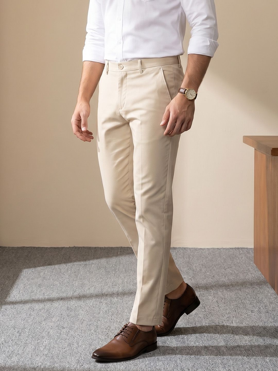INVICTUS Men Slim Fit Formal Trousers