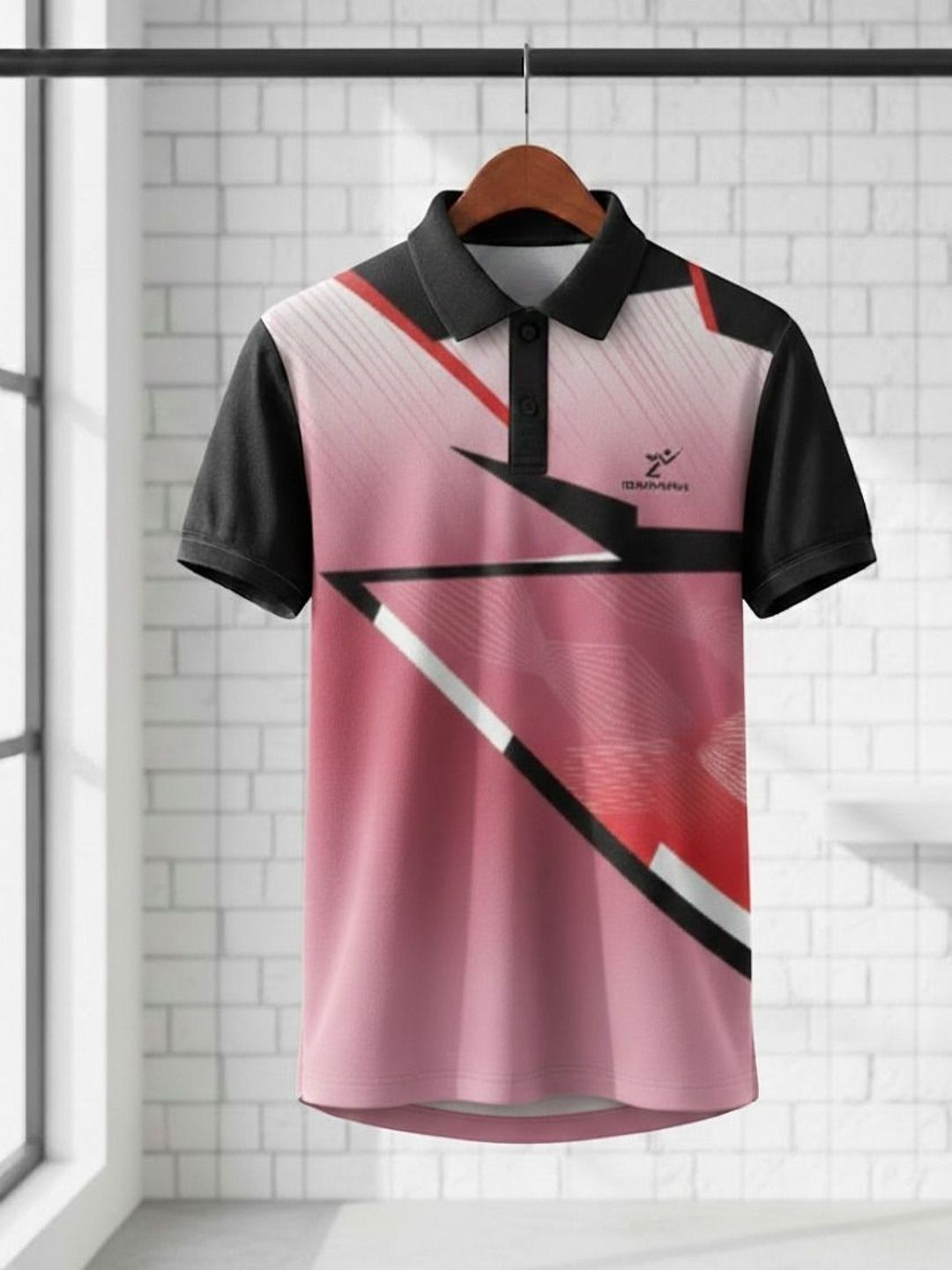 Lookswala Men Printed Polo Collar T-shirt