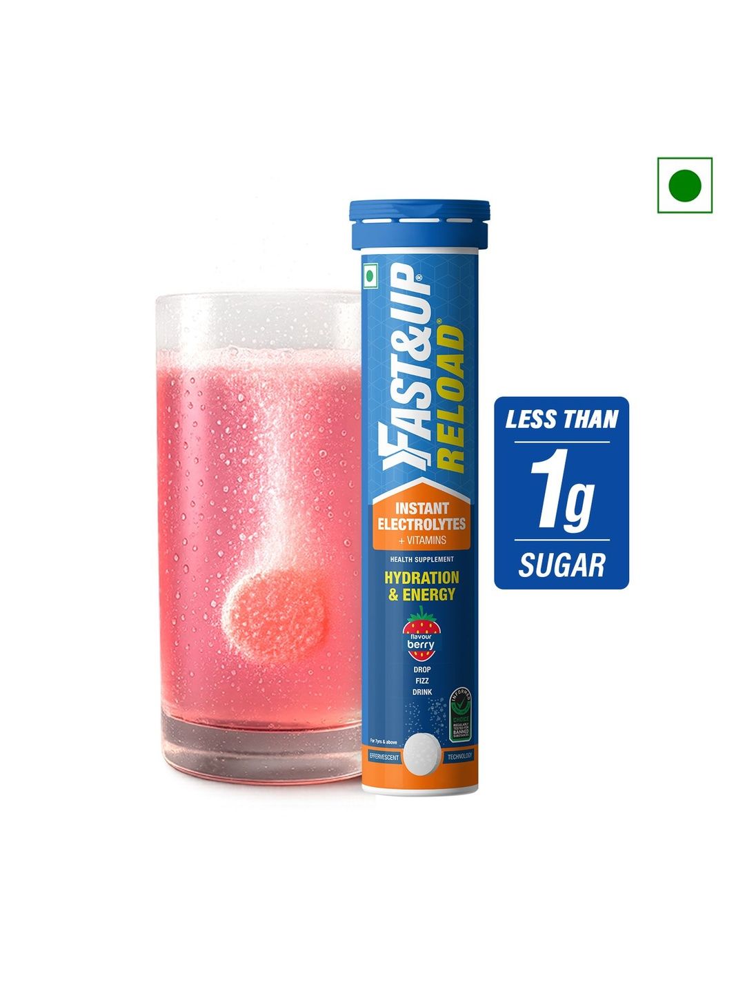 FAST&UP FAST&UP Reload Low Sugar Drink For Instant Hydration - 20 Tablets