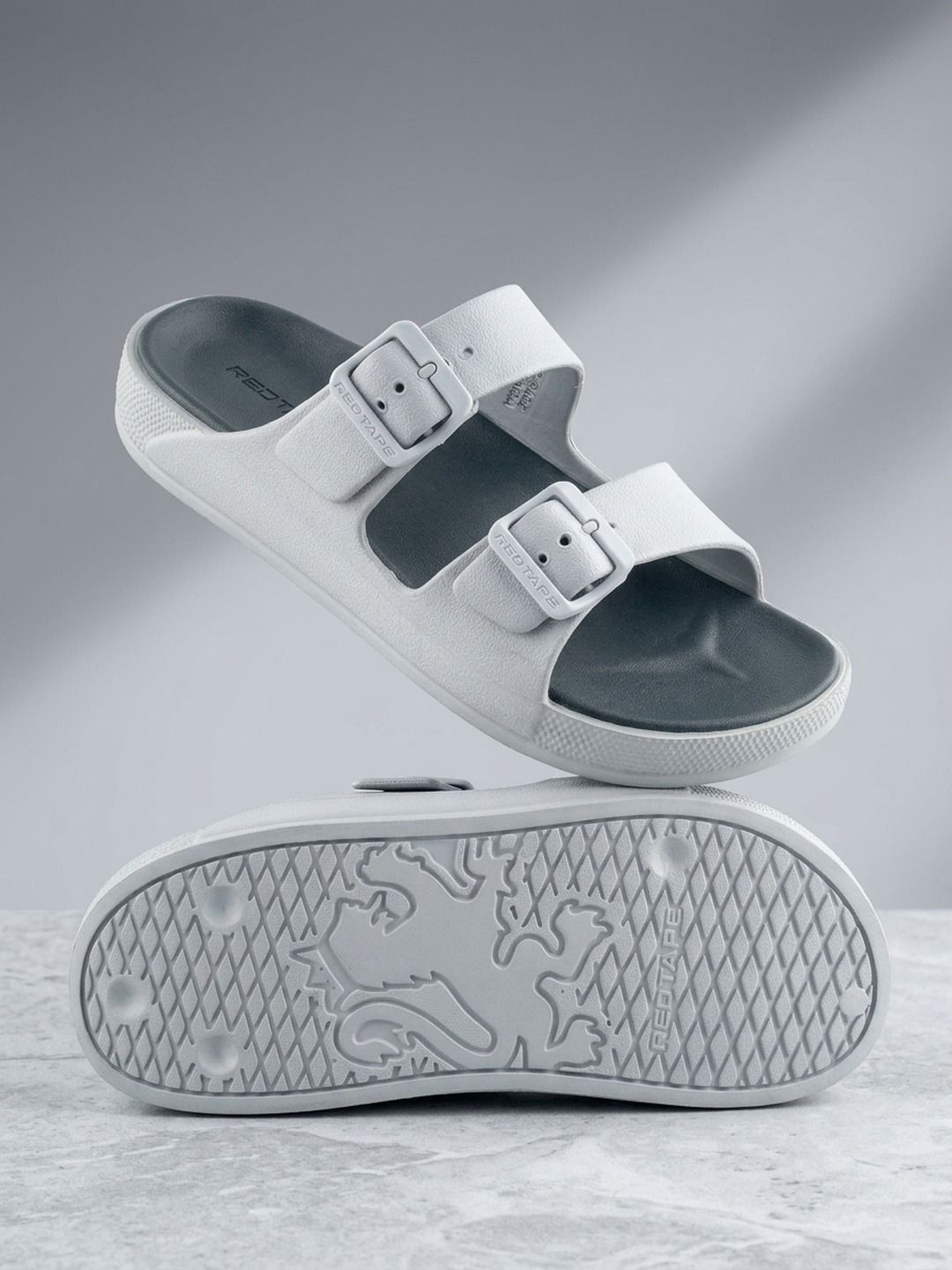 Red Tape Men Open Toe Sliders