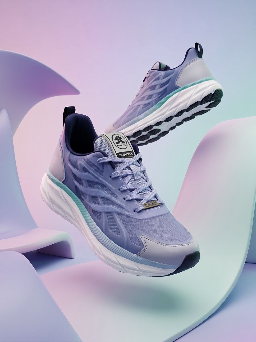 OFF LIMITS Men Mesh Lace-Ups Non-Marking Running Sports Shoes