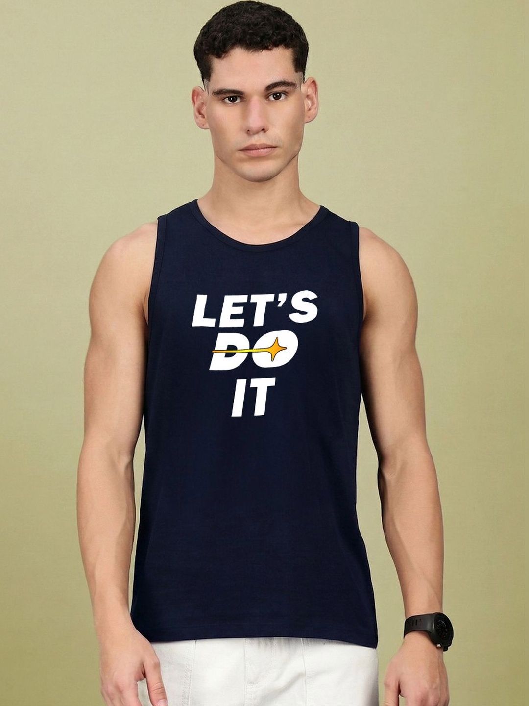 LUX NITRO Printed Cotton Gym Vest