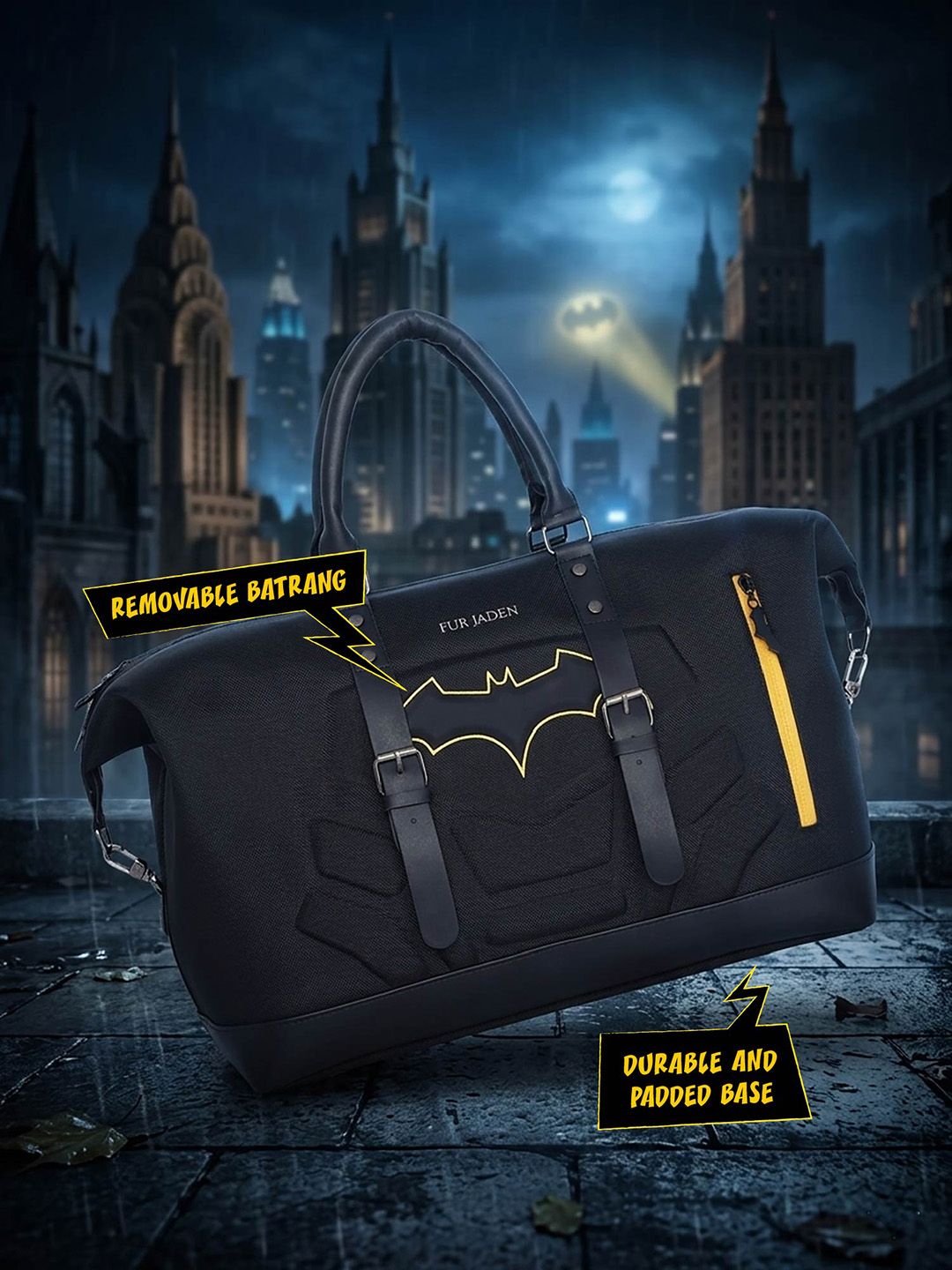 Buy FUR JADEN Men Batman printed Duffle Bag - 40L - Duffel Bag for