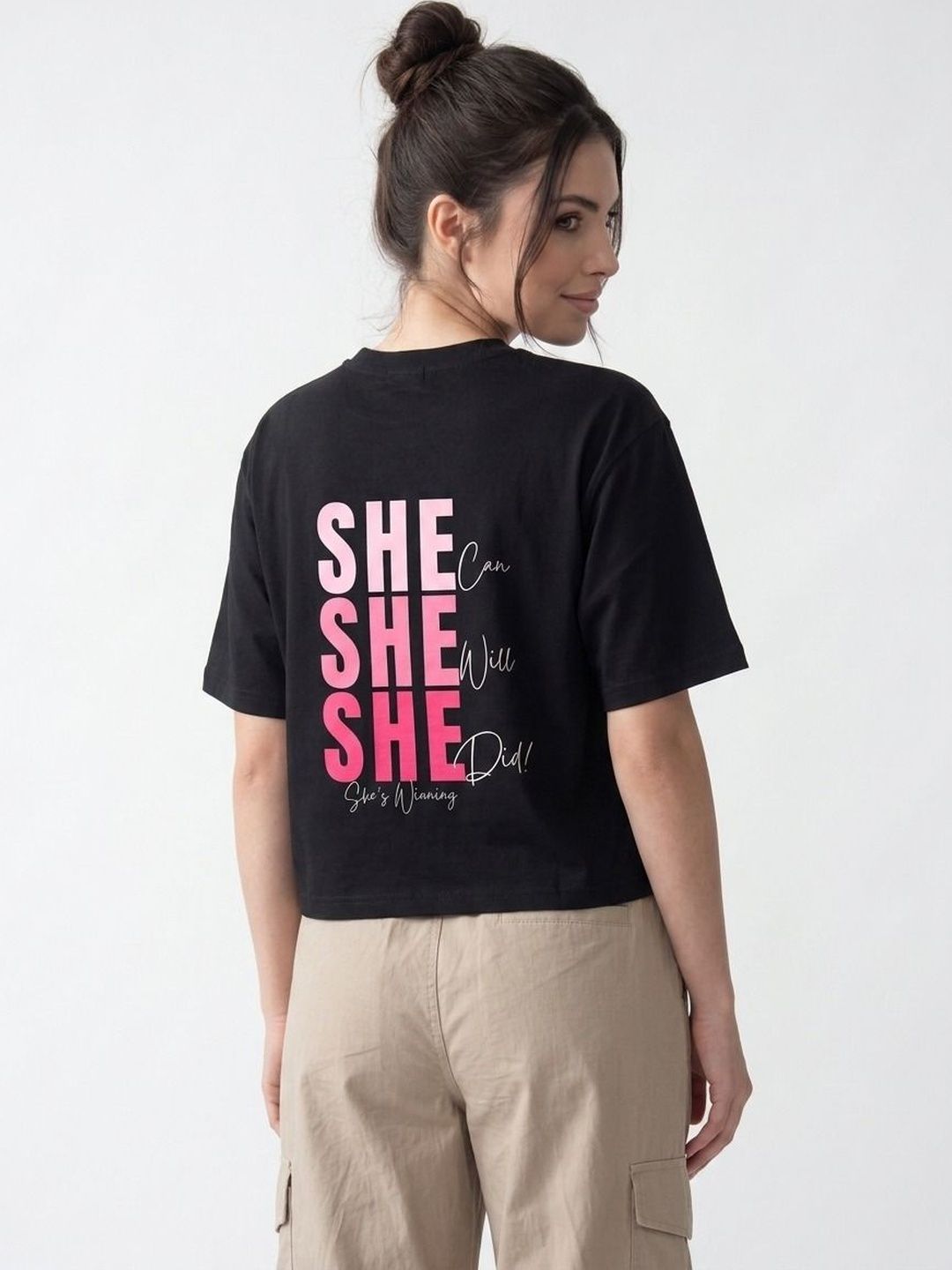 GIRL CNTRL GIRL CNTRL Print Cotton Crop Top