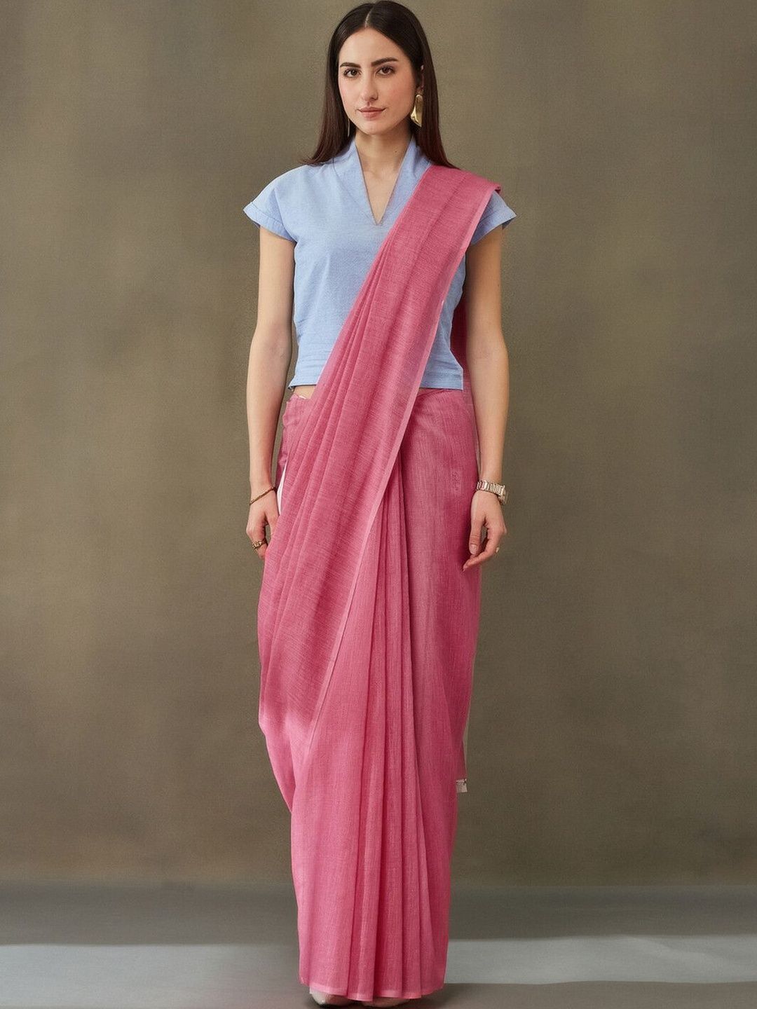 Navibhu Pure Linen Saree