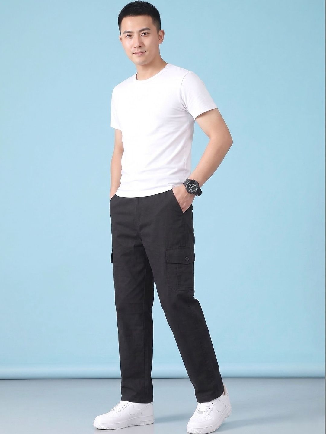 GREENFLAIR Men Relaxed Trousers