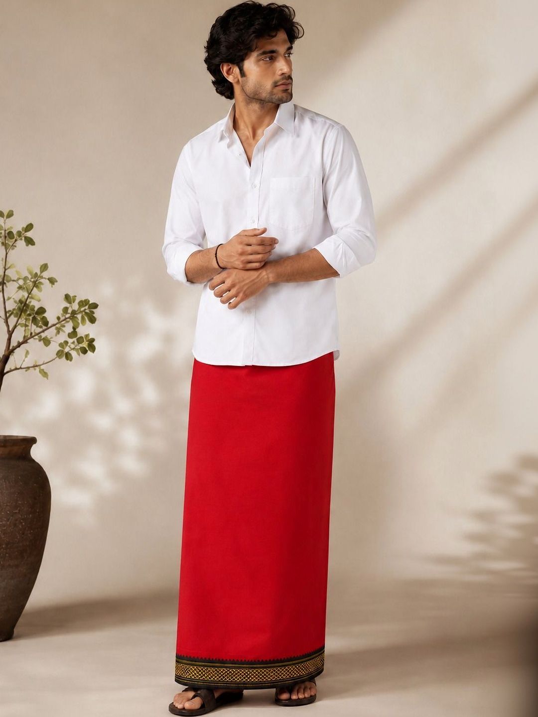 Shree shyam Handloom Men Cotton Dhoti Dhotis