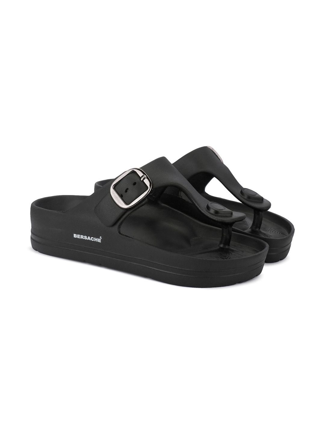 BERSACHE Men Open Toe Flats with Buckles
