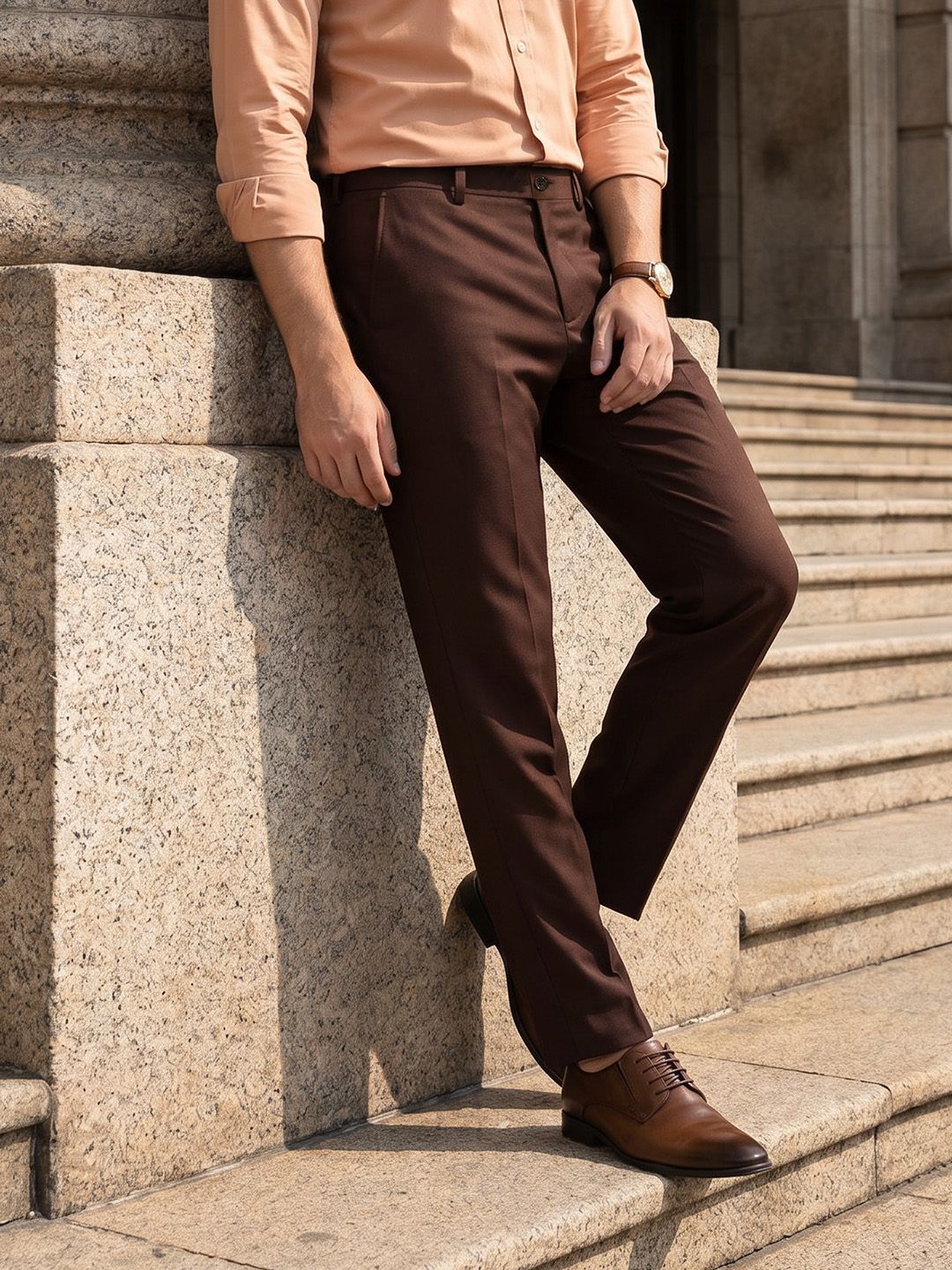 INVICTUS Men Slim Fit Formal Trousers
