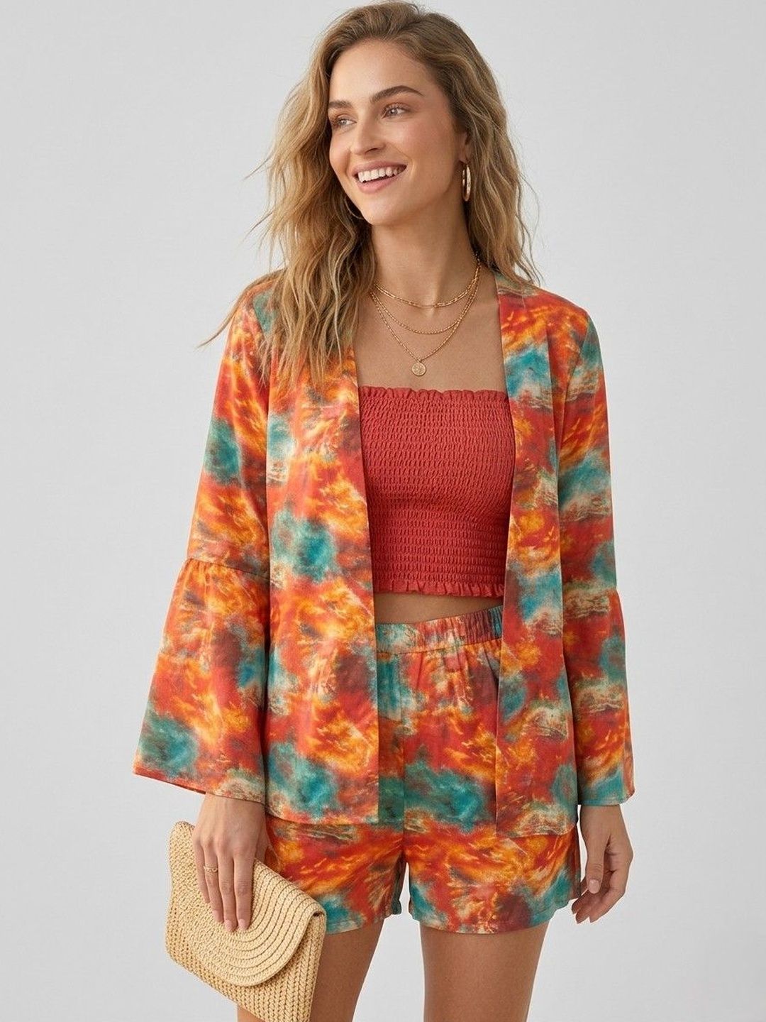 Magnetism Tropical Dyed Top with Shorts