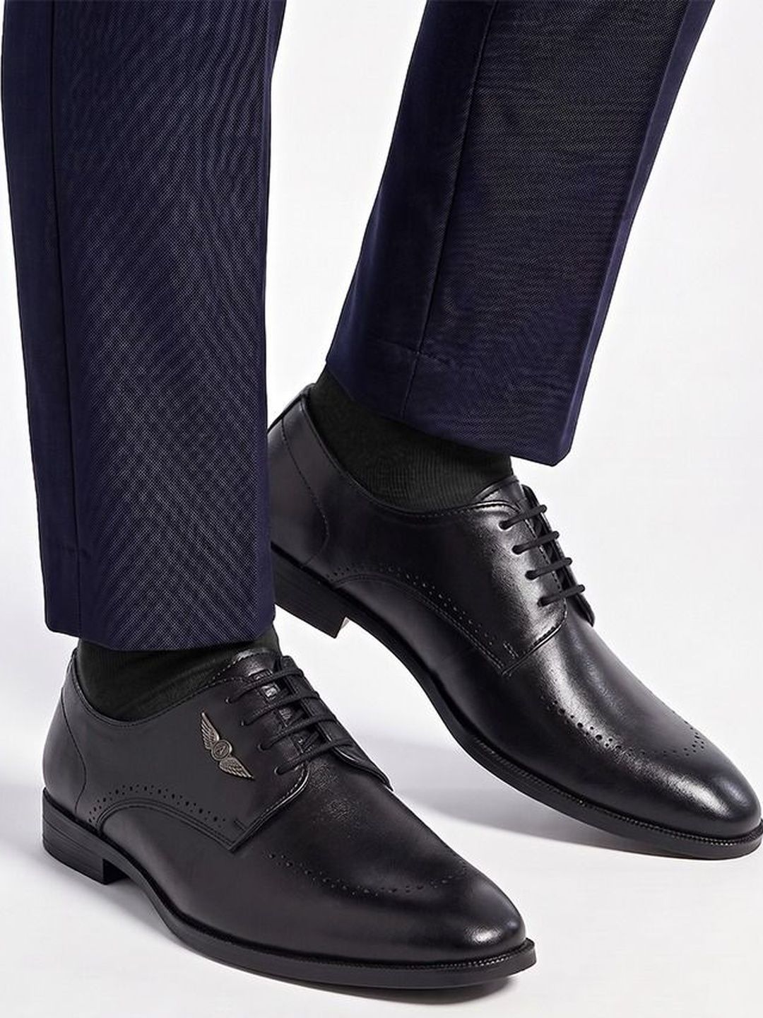 Alberto Torresi Men Round Toe Formal Derbys