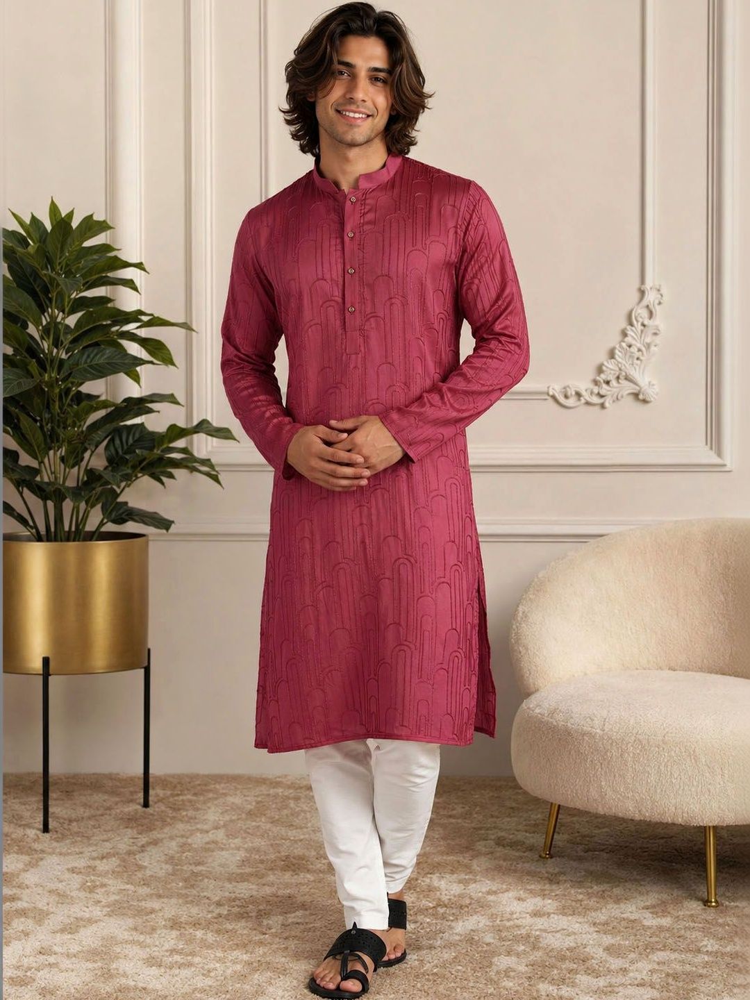 SOURAGYA Men Kurta