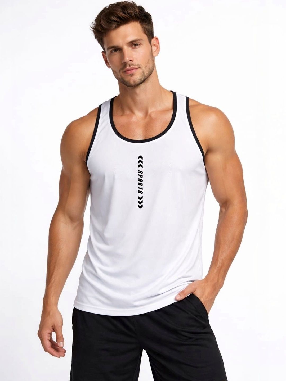 VTSPORTS Printed Gym Vest