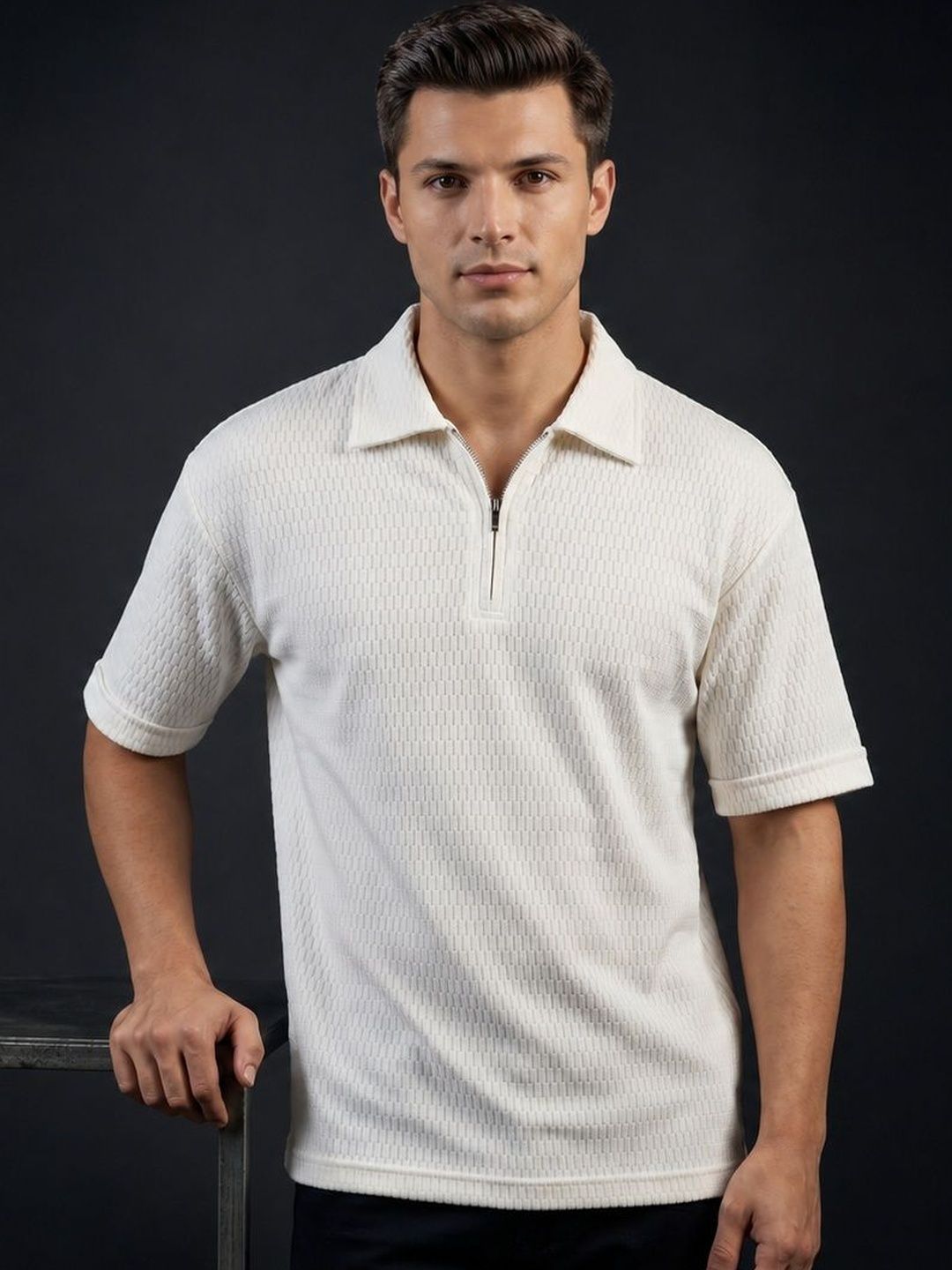 Metronaut Men Polo Collar T-shirt