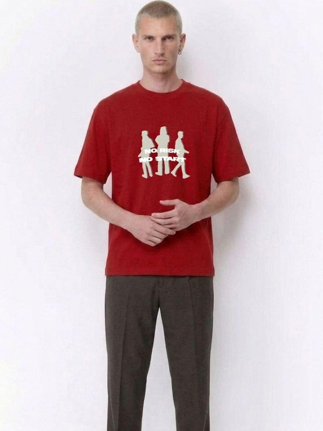 Besick Men Typography Printed T-shirt
