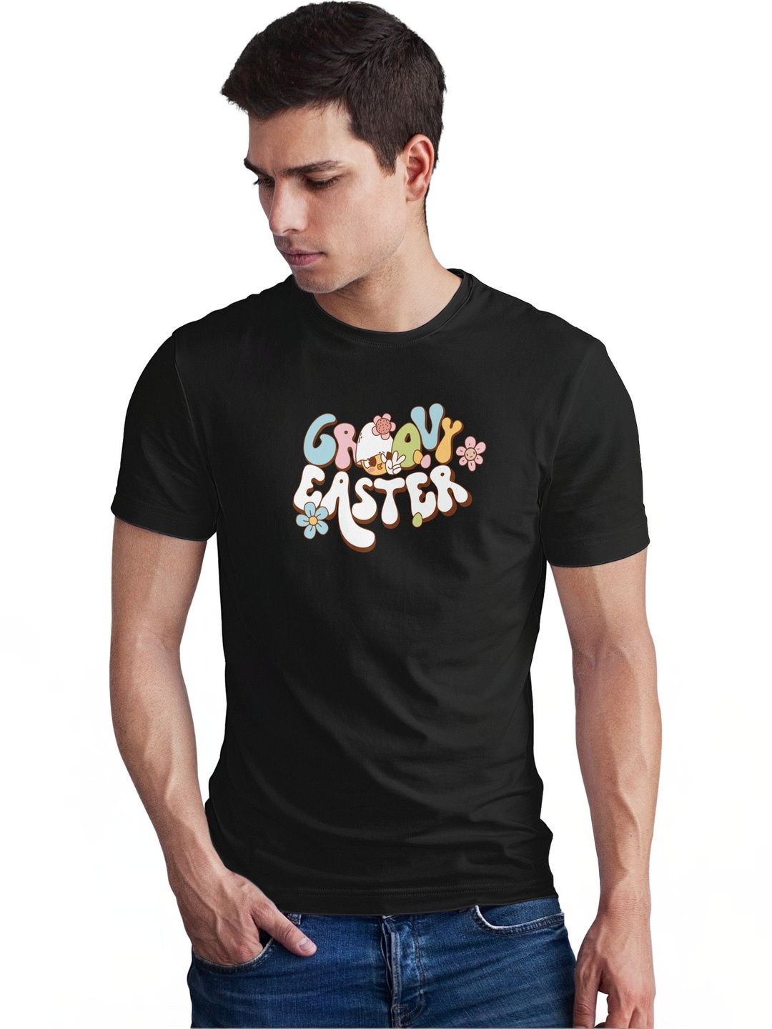 Seekbuylove Men Typography Printed Bio Finish T-shirt