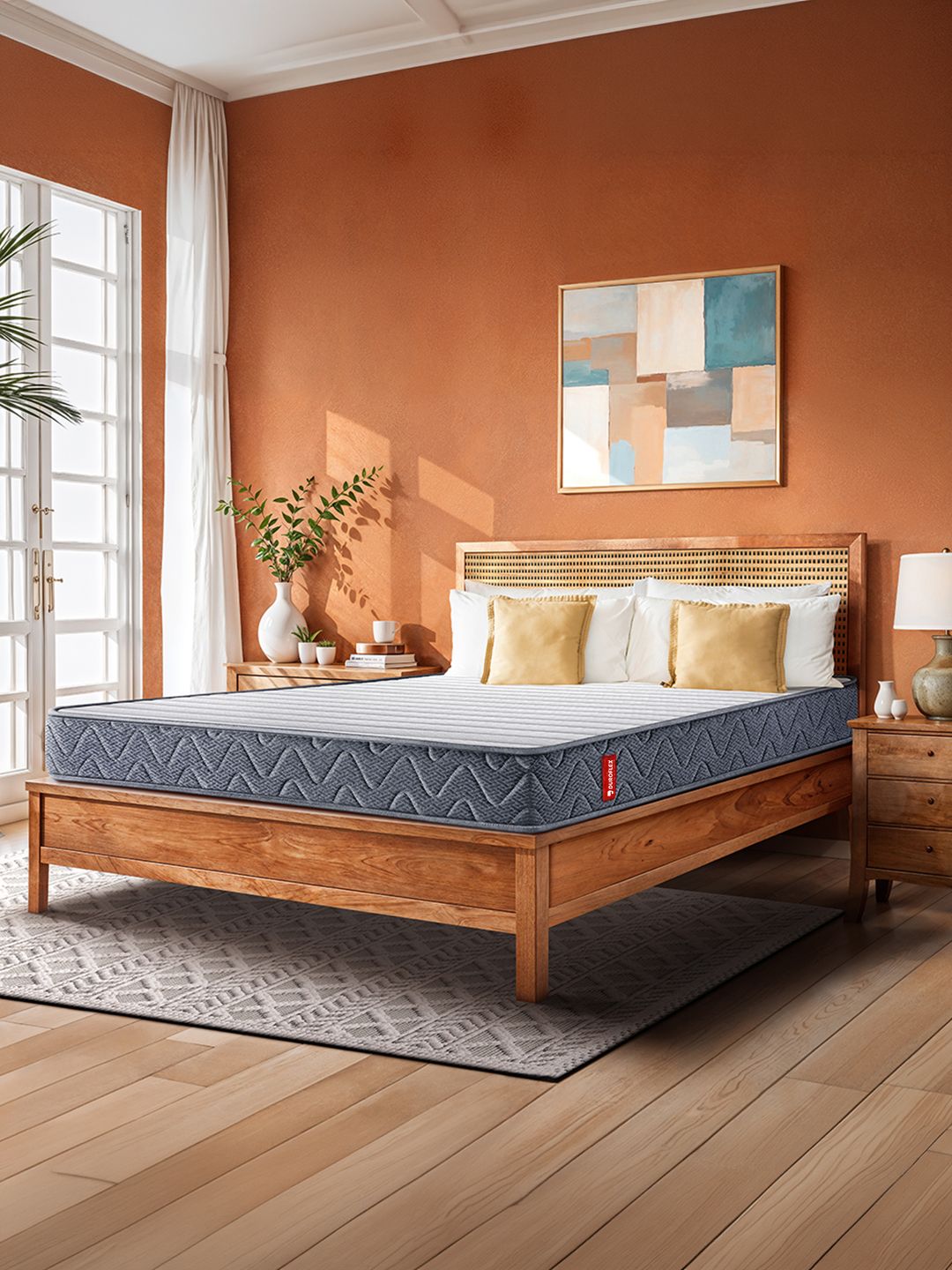 Duroflex Duroflex LiveIn Bounce Pocket Spring HR Foam 6" Single Mattress Medium Soft (78x35 Inch)