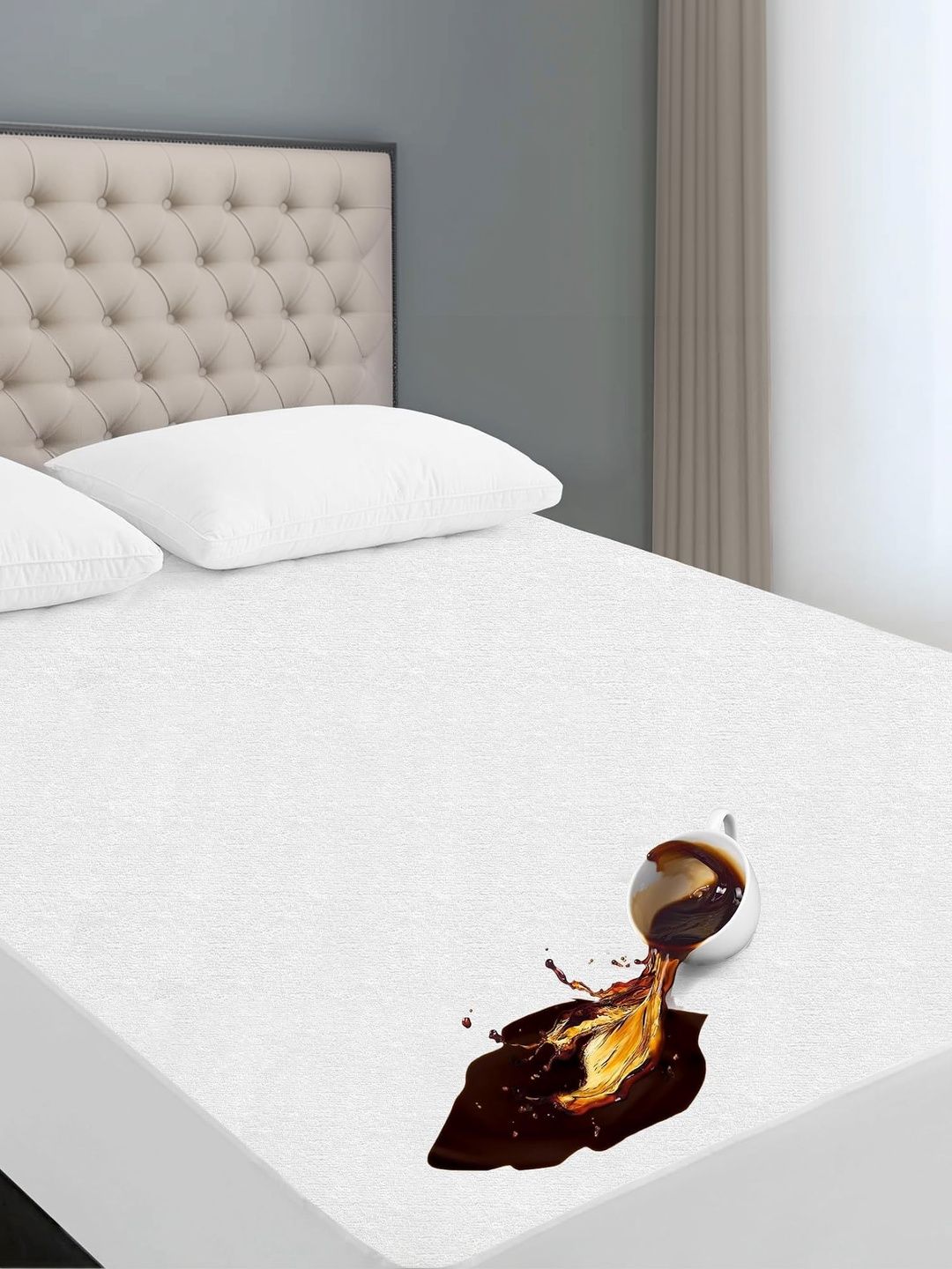AYKA AYKA White Cotton Water Resistant Mattress Protector