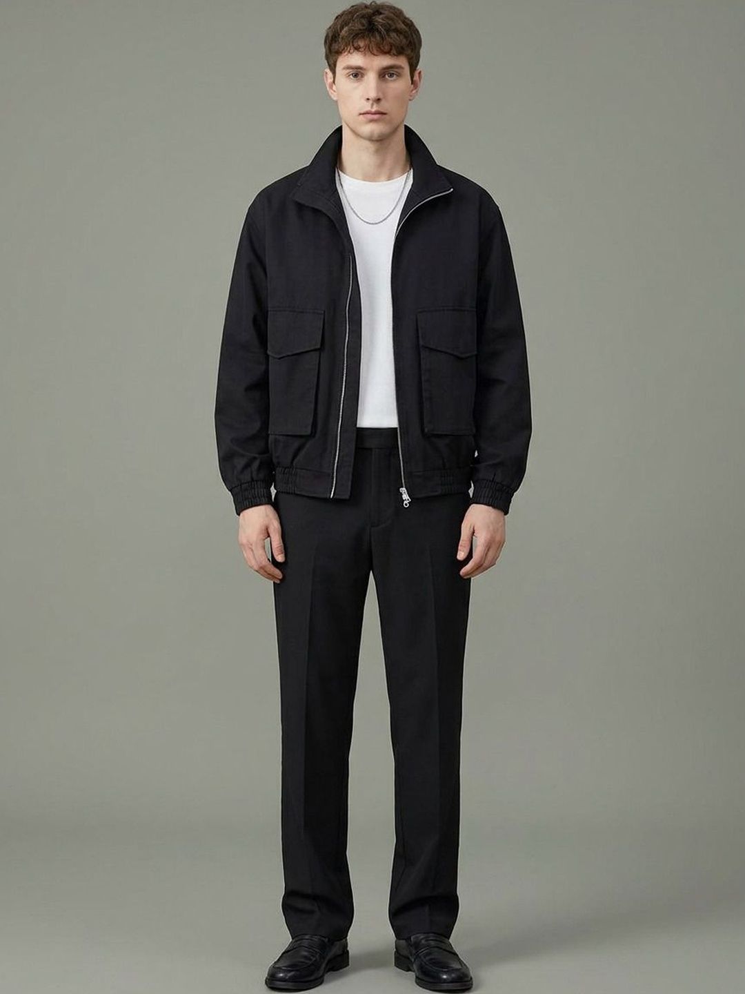 ATELIER REBEL Men Outdoor Bomber Jacket