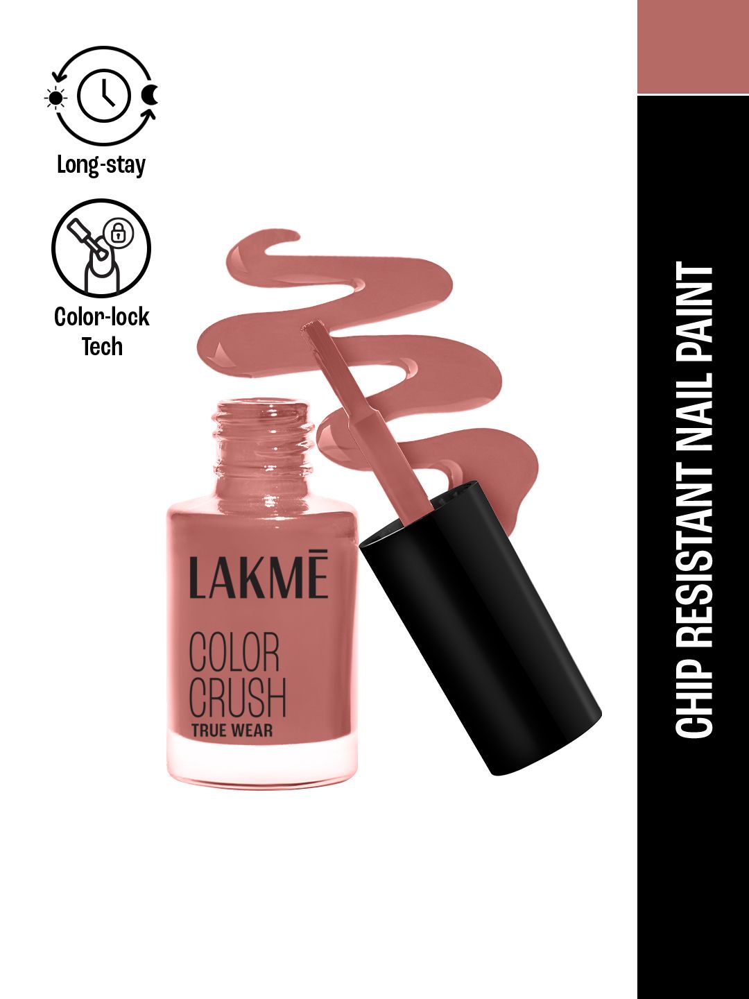 Lakme True Wear Color Crush Chip Resistant & Long Lasting Vibrant Nail Polish 6ml - 82
