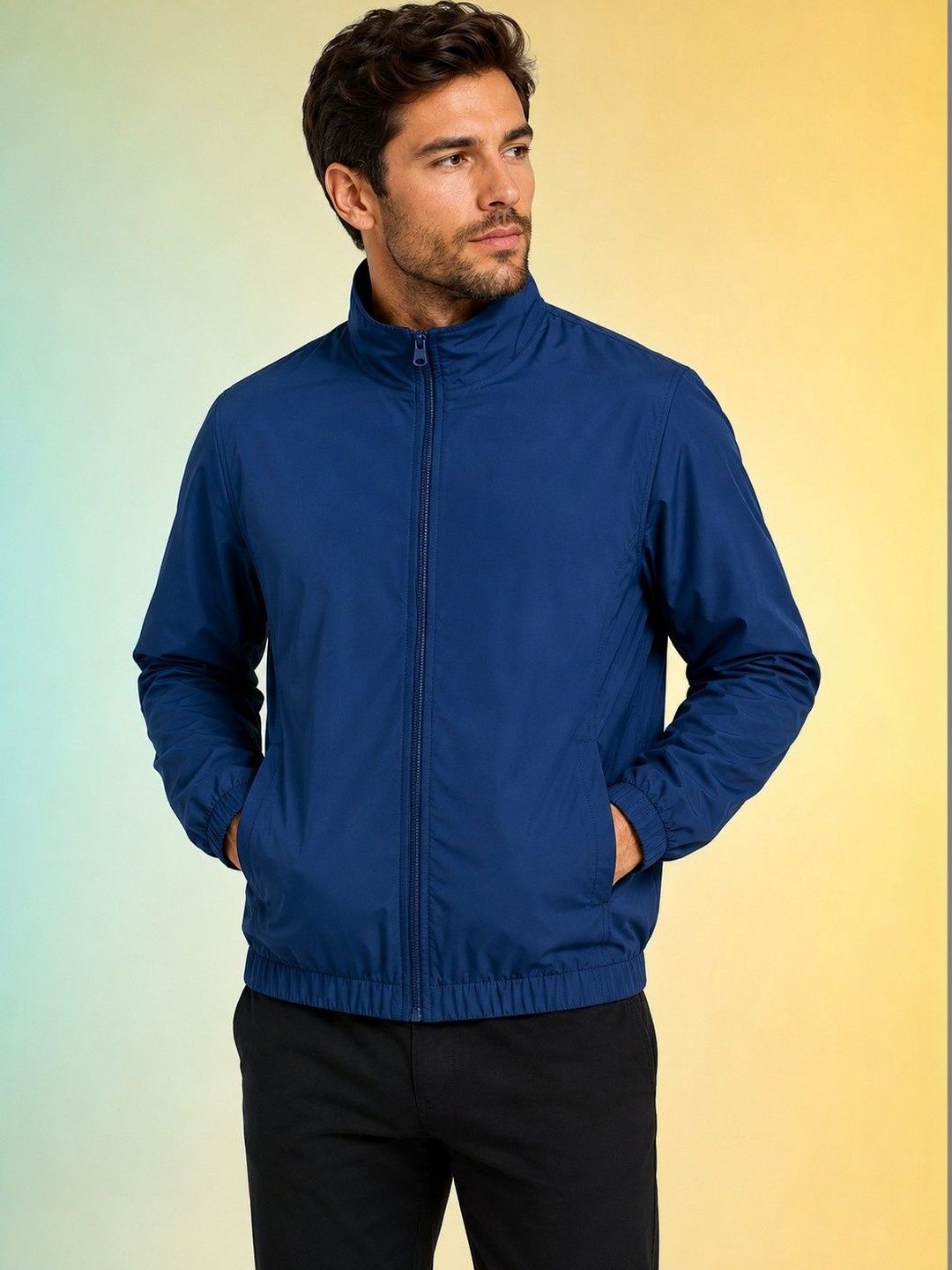 JKT Men Lightweight Training or Gym Bomber Jacket