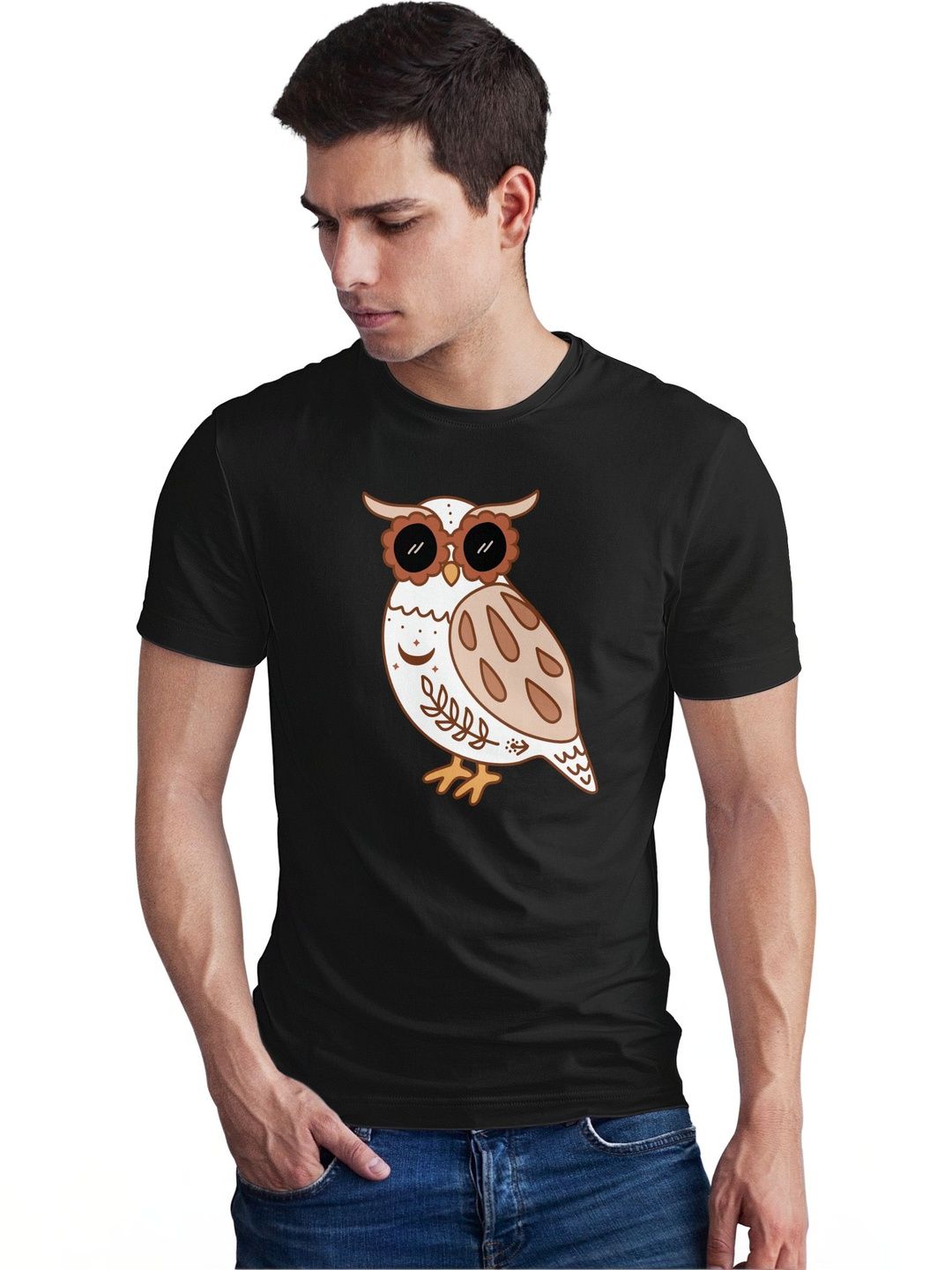 Seekbuylove Men Printed Bio Finish T-shirt