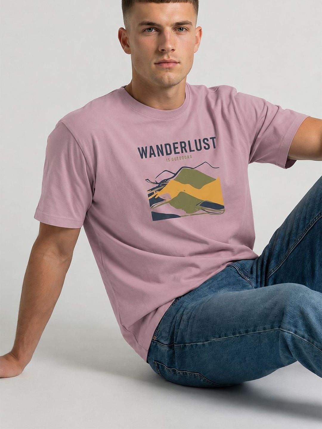 RAAX Men Printed Pure Cotton T-shirt